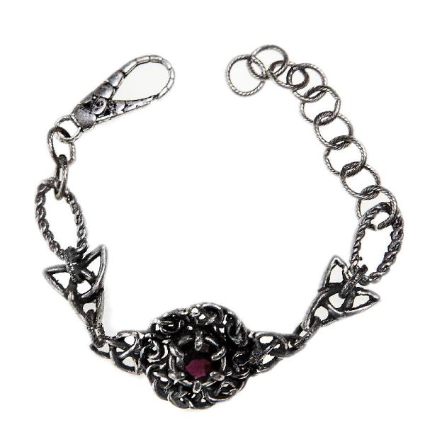 keltisches armband-hessonit granat